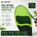 Velstep Arch Support Insoles | Orthopedic Insoles for Flat Feet & Plantar Fasciitis