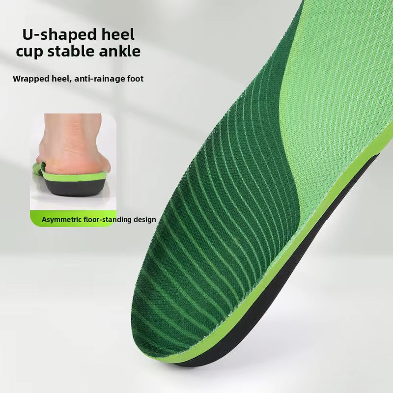 Comfort Flat Foot Arch Support Insoles Breathable Sweat Absorbing Pu Material Unisex for Men and Women